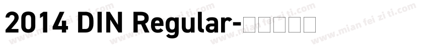2014 DIN Regular字体转换